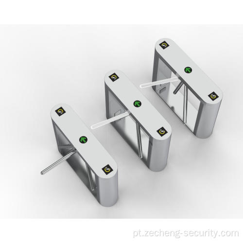 Portão de barreira tripé de controle de acesso semiautomático